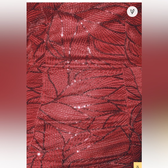 NWT Pure Beauty Wine Red Sequin Sleeveless Maxi Dress - Picture 5 of 5